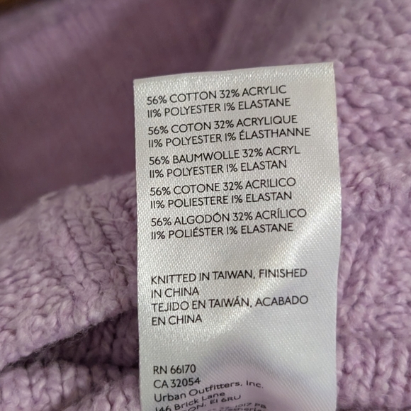 Pilcro Anthropologie Womens Sweater Purple V Neck Top Pullover Size Small - Picture 4 of 5